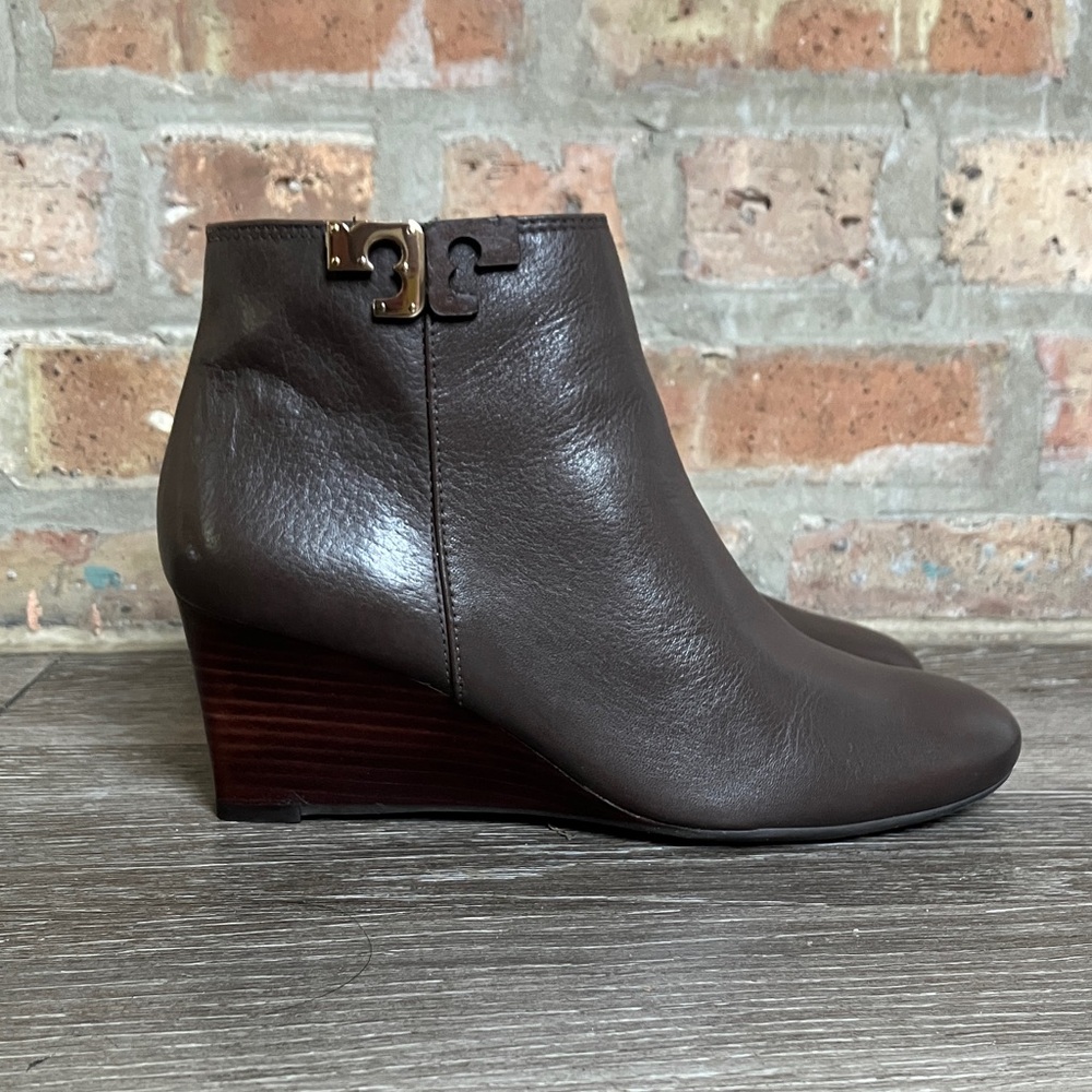 Tory Burch Lowell wedge ankle bootie